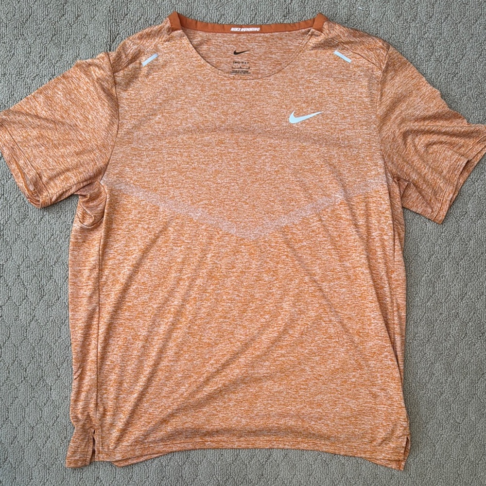 Nike Men's Dri-fit Athletic Shirt Orange